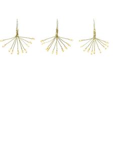 Marelida Декоративная светодиодная гирлянда «Одуванчик, 5 цветков, похожих на фейерверк», 50 светодиодов, длина: 1 м, таймер, золотистый цвет