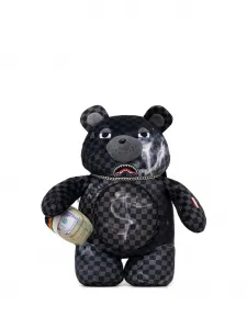 Клетчатый рюкзак с принтом Sprayground, черный