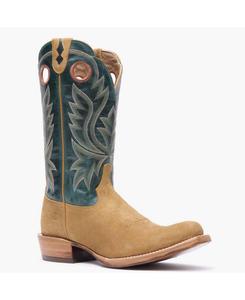 Мужские ковбойские сапоги PRCA Collection Roughout Durango, Goldenrod and deep teal