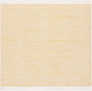 Ковер SAFAVIEH, 183 x 183 см, Natura Collection - Yellow & Ivory, ручной работы из шерсти, идеален для помещений с высокой проходимостью в гостиной, спальне (NAT776C)