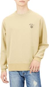 Мужская толстовка Alpha Industries TC1554, классический толстовка с круглым вырезом (с принтом USAI), слоновая кость