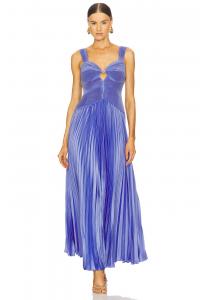 Alaia плиссированное платье Amur, sail blue