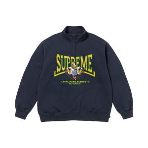 Пуловер Supreme Crest Appliqué Half Zip Pullover, Navy