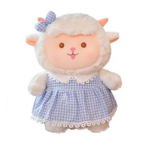 Плюшевая кукла милый ягненок высота 23см/35см Abay, синий