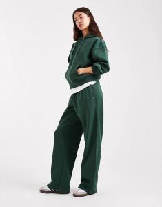 ONLY прямые спортивные брюки темно-зеленого цвета