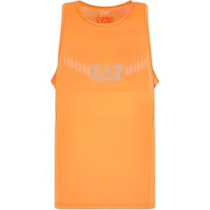 EMPORIO ARMANI EA7 SS23 майка мужская ярко-оранжевая
