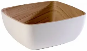 Салатница APS "ФРИДА", 1 шт., из меламина, небьющаяся, 1 л 16,2х7,5х17,6 см, белый