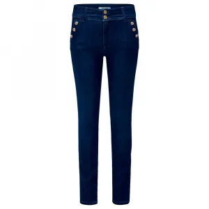 Брюки-чиносы Salsa Jeans Secret Crop Slim Fit, синий