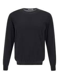 Джемпер с длинными рукавами и круглым вырезом Kangra, черный