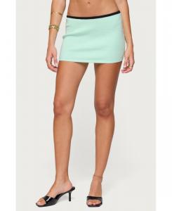Женская мини-юбка Aureley из контрастного трикотажа Edikted, Aqua