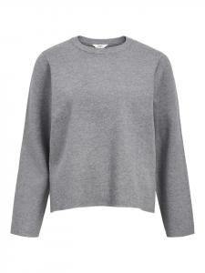 Вязаный свитер в цвете средне-серый меланж Object