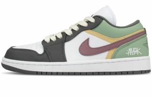 Баскетбольные кроссовки Air 1, износостойкие, винтажные, низкие, унисекс, экрю Jordan, Ecru