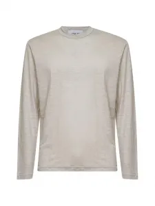 Футболка с длинным рукавом D4.0, бежевый