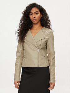 Узкая куртка из искусственной кожи Vero Moda, бежевый