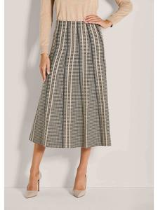 MADELEINE Элегантная жаккардовая юбка для прохладных дней в бежевом / нежно-голубом / разноцветном вариантах