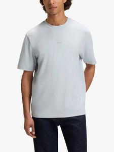 Футболка BOSS Cotton Blend Loose Fit Logo HUGO BOSS, Light/Pastel Grey