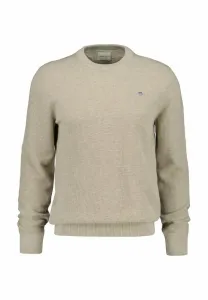 Джемпер с воротником из микротекстуры mit rundhals Gant, Beige