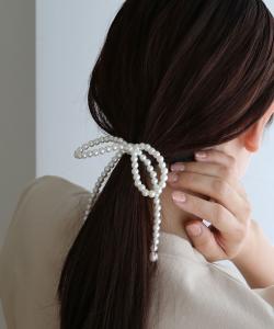 Заколка/крючок для волос с жемчужной лентой Colleca La, цвет White