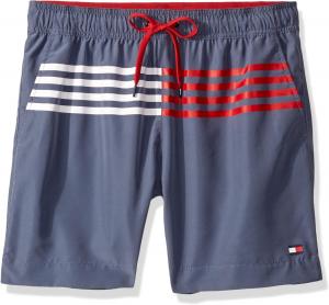 Мужские плавки Tommy Hilfiger средней длины по внутреннему шву, Vintage Indigo