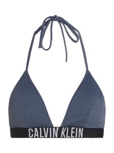 Треугольный бикини-топ Calvin Klein Swimwear Intense Power, темно-синий