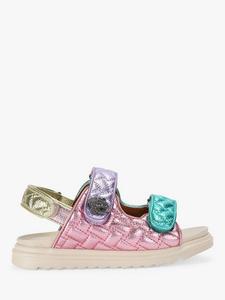Детские мини-сандалии Orson из кожи Kurt Geiger London, Pink/Multi