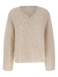 Текстурированный джемпер с V-образным вырезом Hemisphere, нейтральный
