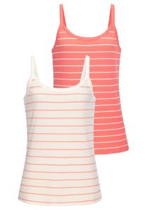 Топ VIVANCE, цвет Salmon/White