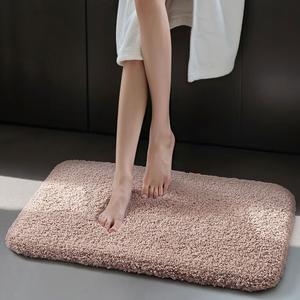 Dajiang Ковер 50х80 см для входа в отель, звездный рейтинг, впитывающий и быстросохнущий, утолщенный для ванной, нескользящий, цвет deep beige