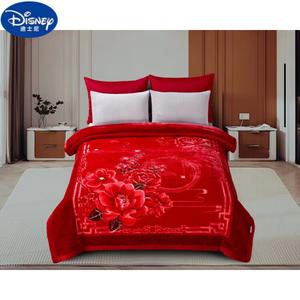 Disney Одеяло 200х230 см, двухслойное, утепленное флисом, 5 кг, цвет Flower Cluster - Bright Red