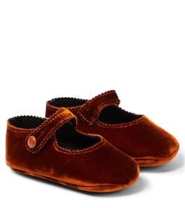 Бархатные балетки PèPè, Cuoio