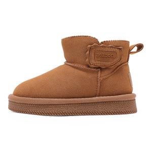 Нескользящие, износостойкие, теплые детские хлопковые ботинки для детей BOBDOG, оранжевый/коричневый