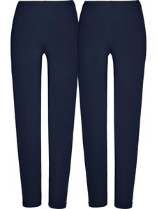 Леггинсы из одинарного джерси, комплект из 2 пар, цвет: темно-синий/темно-синий REDBEST