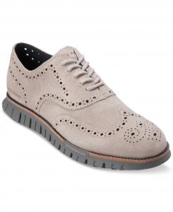Оксфорды Cole Haan Zerøgrand Remastered Wingtip из серо-голубой кожи JOBB2251 Cole Haan, серый