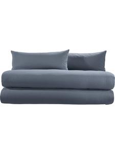 Erwin Müller Комплект постельного белья из жатой ткани, 4 предмета, Вертинген, антрацитовый цвет