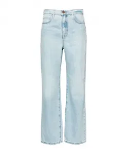 Светло-Голубые прямые джинсы Frame, синий