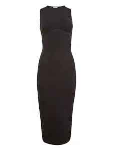 Платье в рубчик Fleur Du Mal, коричневый