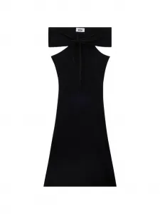 Платье макси с вырезами GCDS, черный