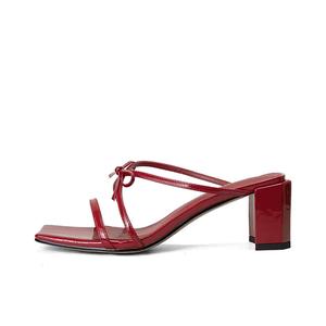 Тапочки-слайды женские, устойчивые к истиранию SHOEMAKER QUEEN, Red