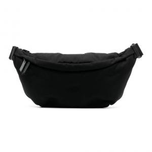 Maison Margiela Нейлоновый наплечный поясной рюкзак с коровьей кожей One Shoulder Crossbody Fanny Pack Men's Black