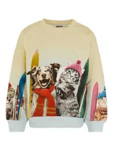 Топ с анималистичным принтом Molo, нейтральный