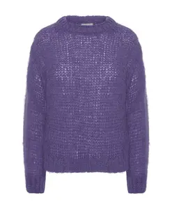 Пуловер из альпаки Leonnie Americandreams, фиолетовый