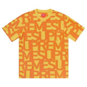 Топ Supreme Spellout Short-Sleeve Top Yellow, желтый