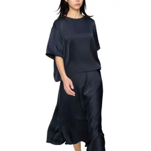 Футболка Clare Waight Keller C Collection SS26 Women's UNIQLO, темно- синий
