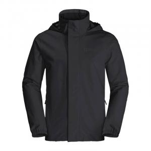 Мужской походный дождевик Jack Wolfskin, цвет schwarz/schwarz/kohlengrau
