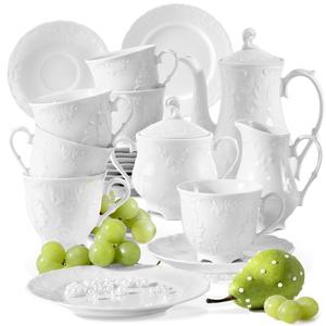Кофейный сервиз Cmielow Rococo из 21 предмета KONSIMO, белый