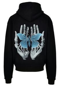Пуловер F4NT4STIC Ultra Heavy Hoodie Skelett Hände Schmetterling, черный