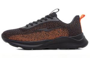 Кроссовки для бега мужские с низким верхом, цвет черный/флуоресцентный гоночный оранжевый Erke