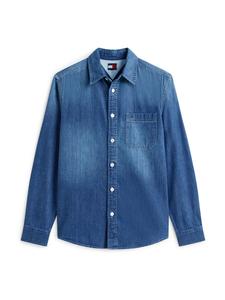 Рубашка на пуговицах классического кроя Tommy Jeans, Blue Denim