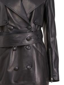 Fleur Du Mal кожаное пальто, черный