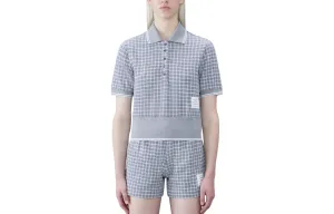 THOM BROWNE Футболка-поло женская Gray